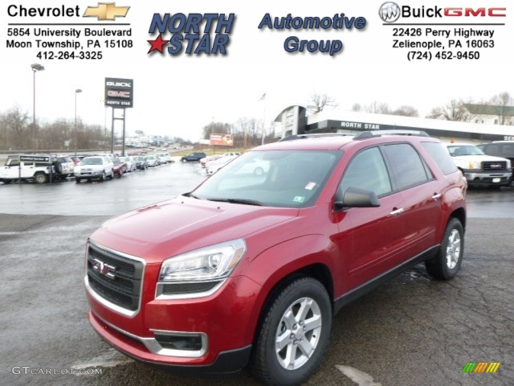 2014 Acadia SLE AWD - Crystal Red Tintcoat / Ebony photo #1