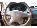 2002 Acura MDX Saddle Interior Steering Wheel Photo
