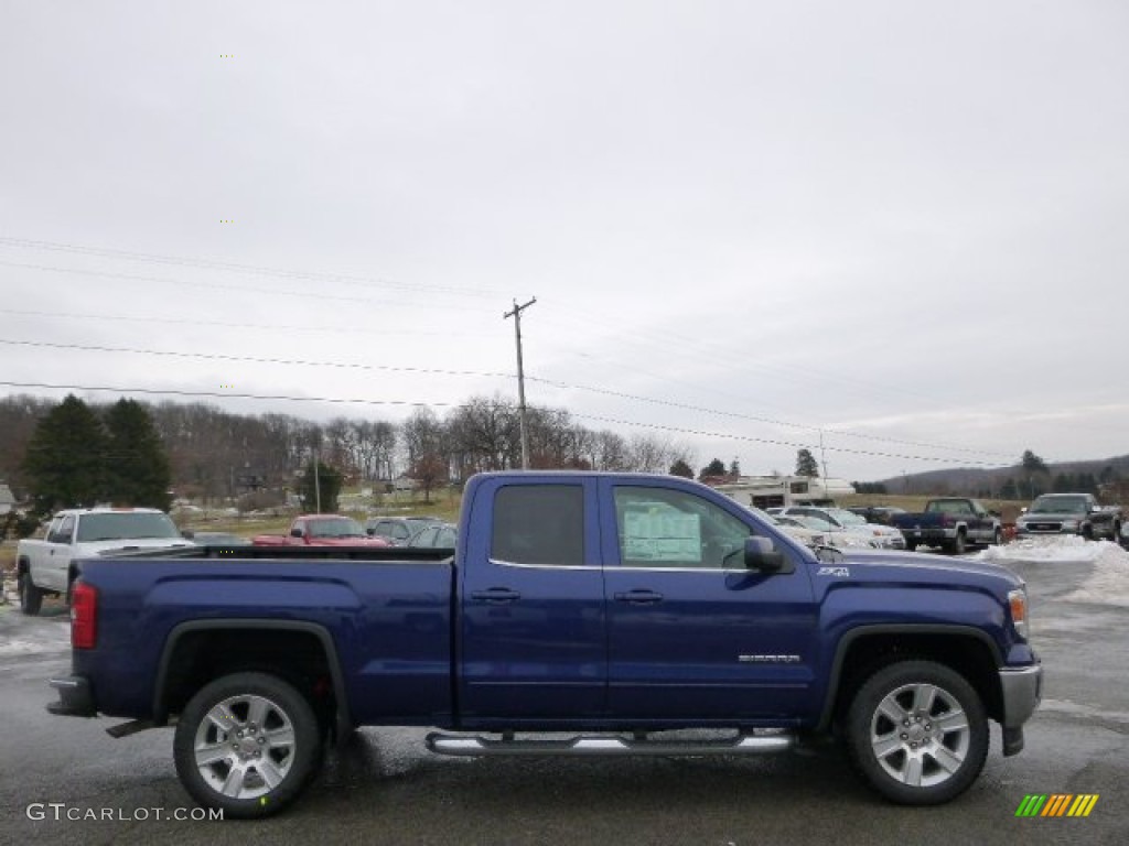 Cobalt Blue Metallic 2014 GMC Sierra 1500 SLE Double Cab 4x4 Exterior Photo #89572115