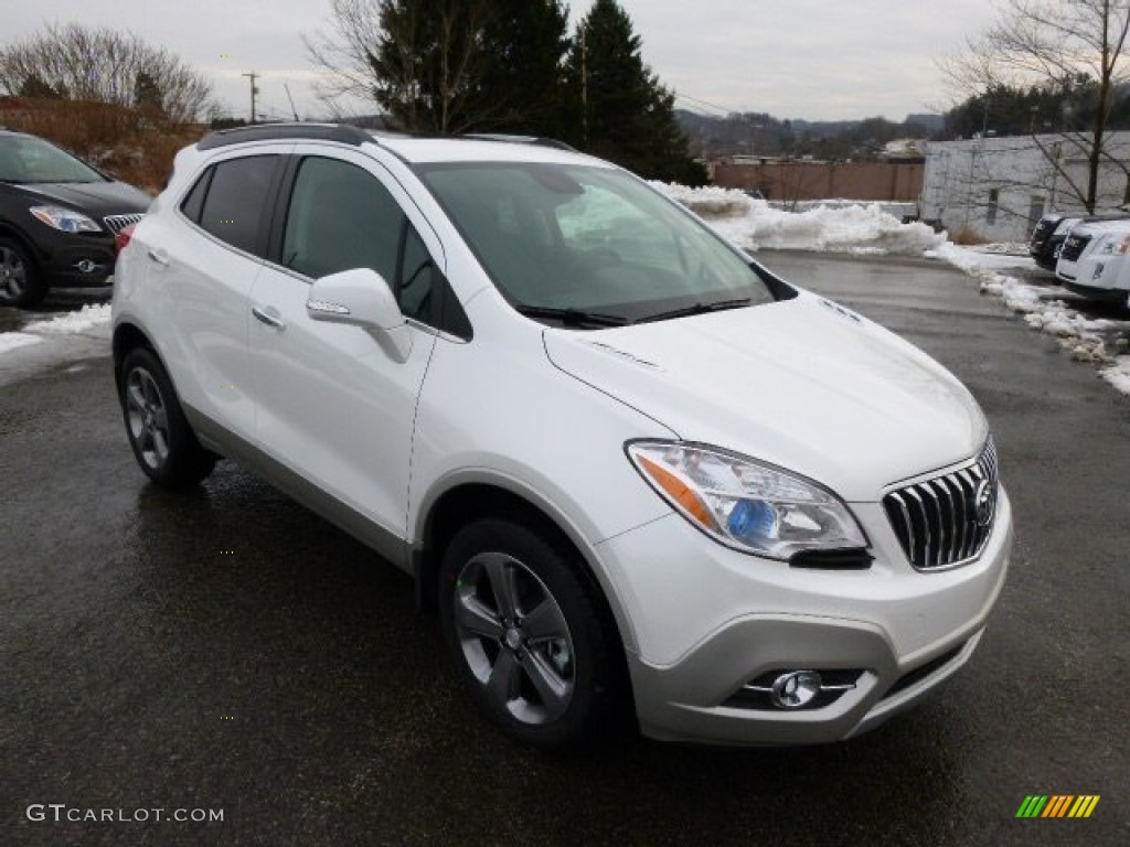 White Pearl Tricoat 2014 Buick Encore Leather AWD Exterior Photo #89572562