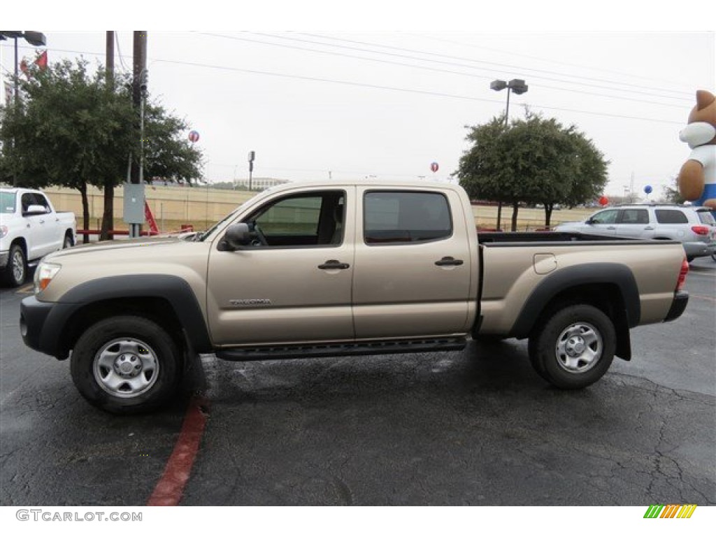 2008 Tacoma V6 PreRunner Double Cab - Desert Sand Mica / Graphite Gray photo #4