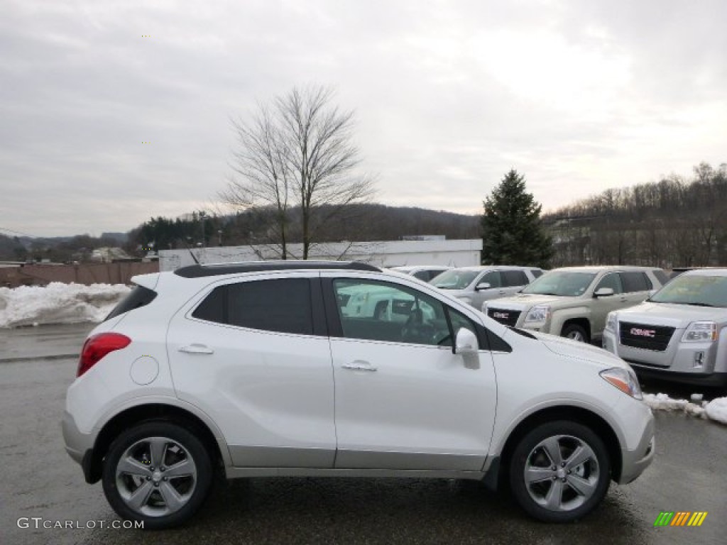 White Pearl Tricoat 2014 Buick Encore Leather AWD Exterior Photo #89572586