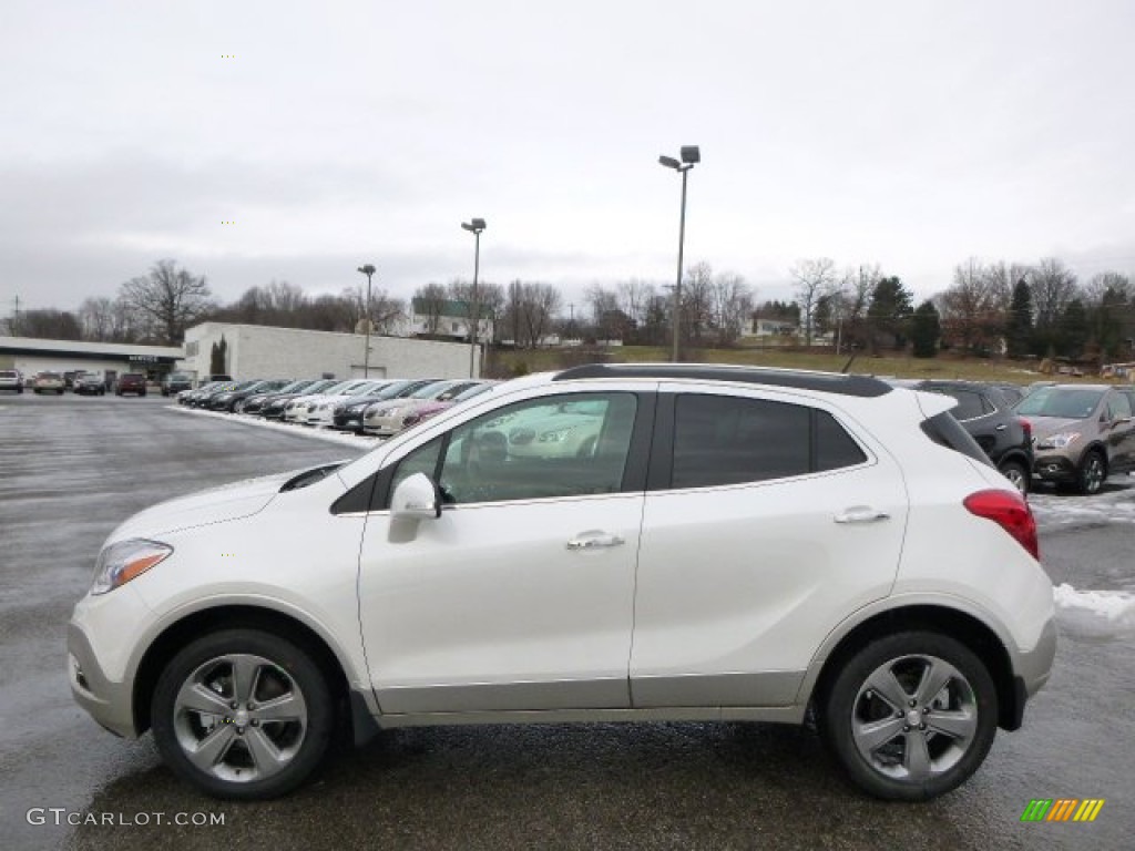 White Pearl Tricoat 2014 Buick Encore Leather AWD Exterior Photo #89572685