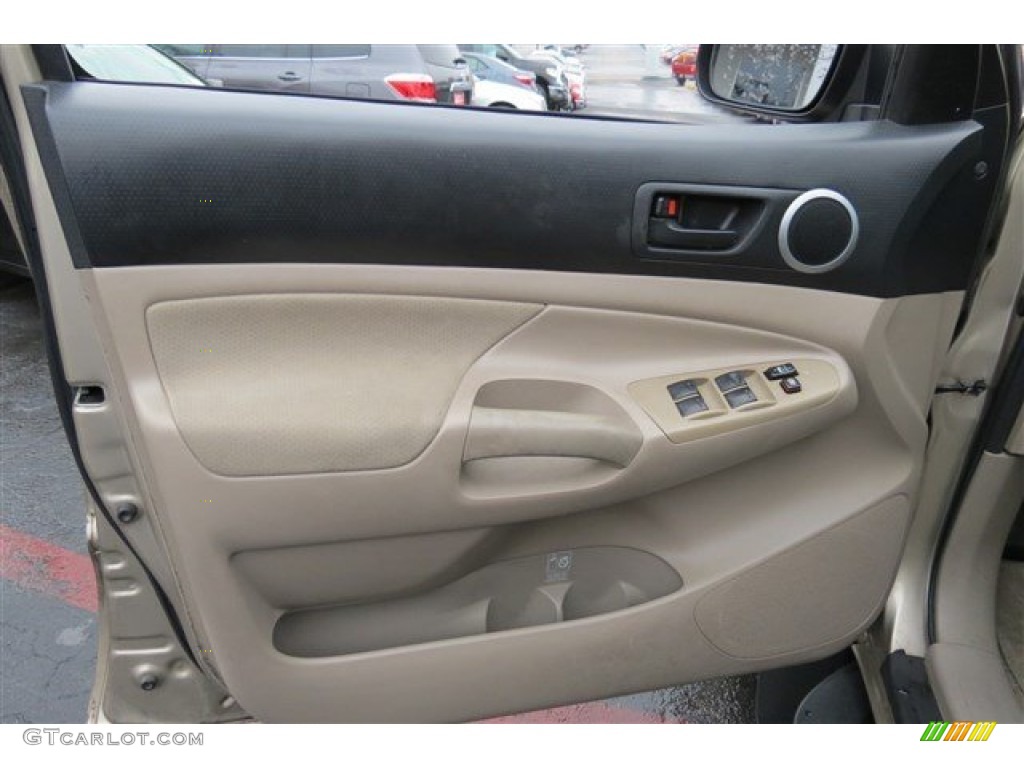 2008 Tacoma V6 PreRunner Double Cab - Desert Sand Mica / Graphite Gray photo #10