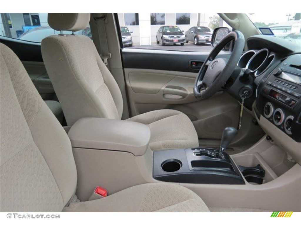 2008 Tacoma V6 PreRunner Double Cab - Desert Sand Mica / Graphite Gray photo #13