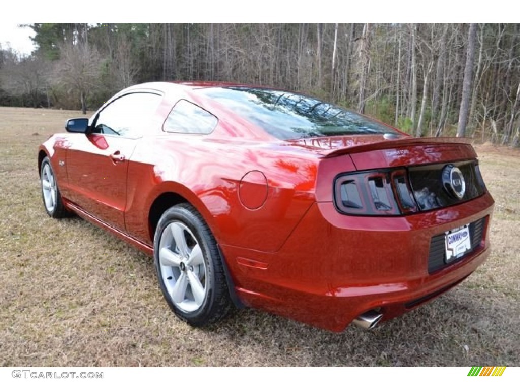 2014 Mustang GT Premium Coupe - Ruby Red / Charcoal Black photo #7