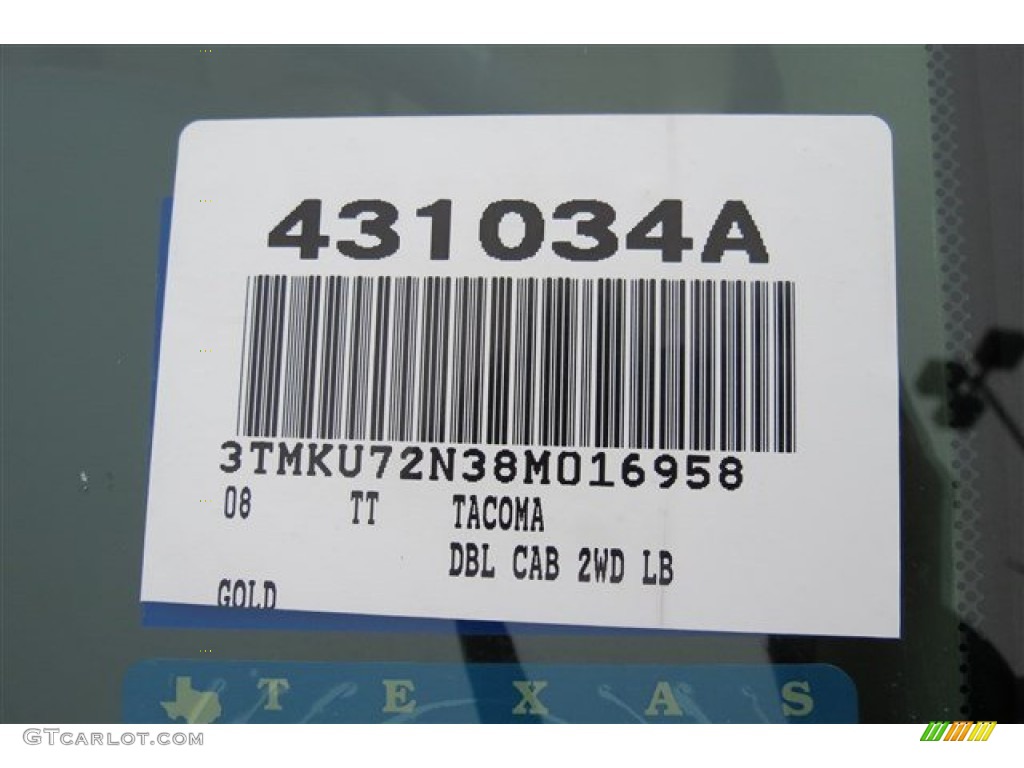 2008 Tacoma V6 PreRunner Double Cab - Desert Sand Mica / Graphite Gray photo #18