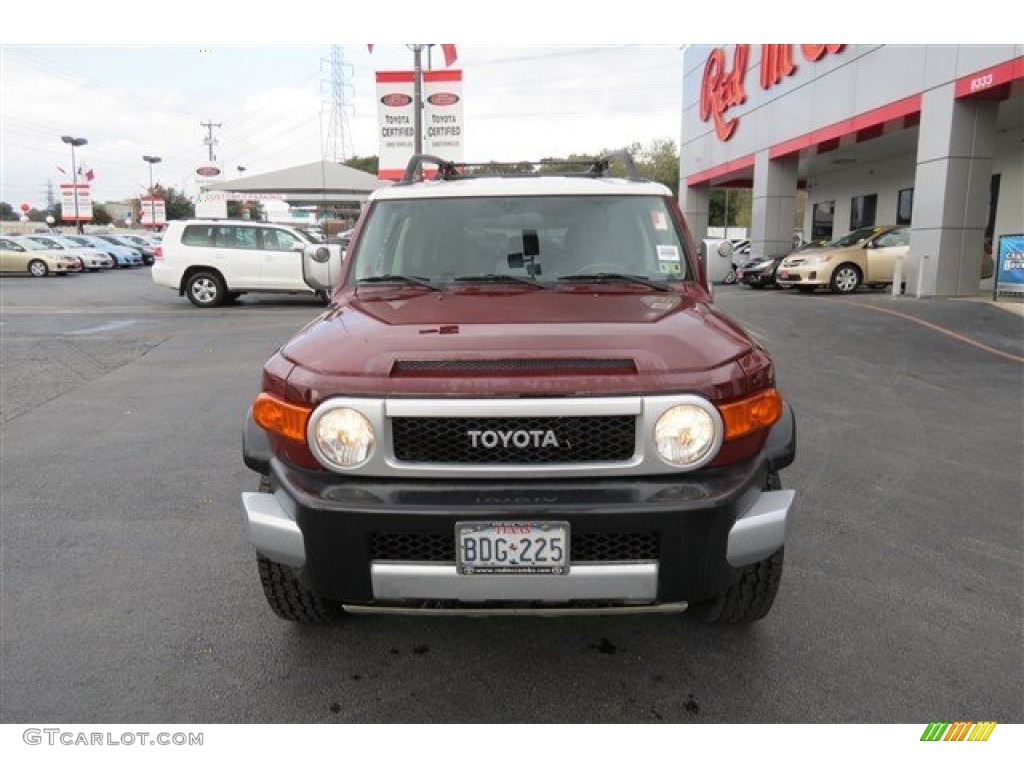 2008 FJ Cruiser 4WD - Brick Red / Dark Charcoal photo #2
