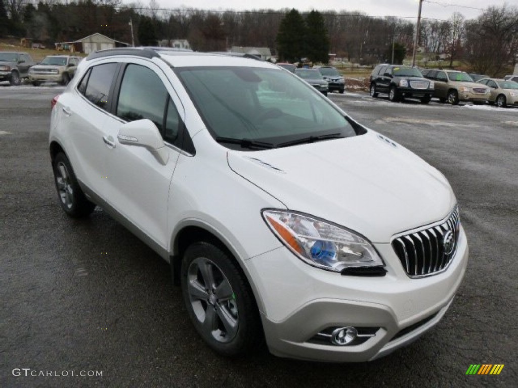 White Pearl Tricoat 2014 Buick Encore Leather AWD Exterior Photo #89573048