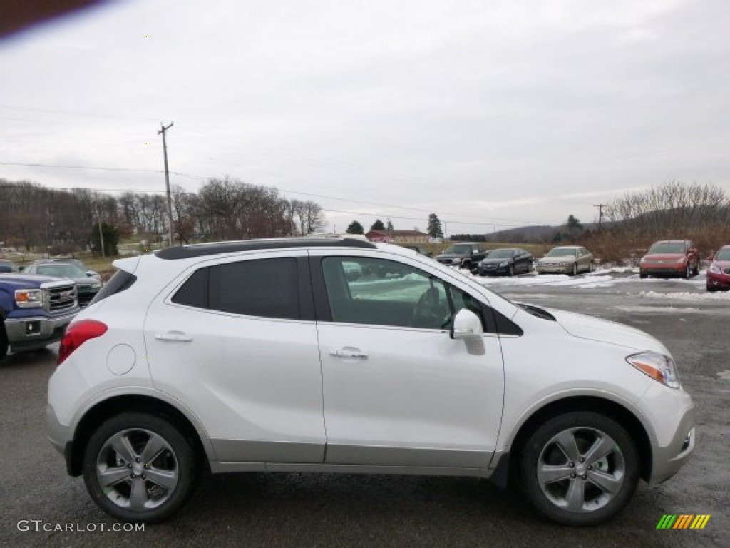 White Pearl Tricoat 2014 Buick Encore Leather AWD Exterior Photo #89573072