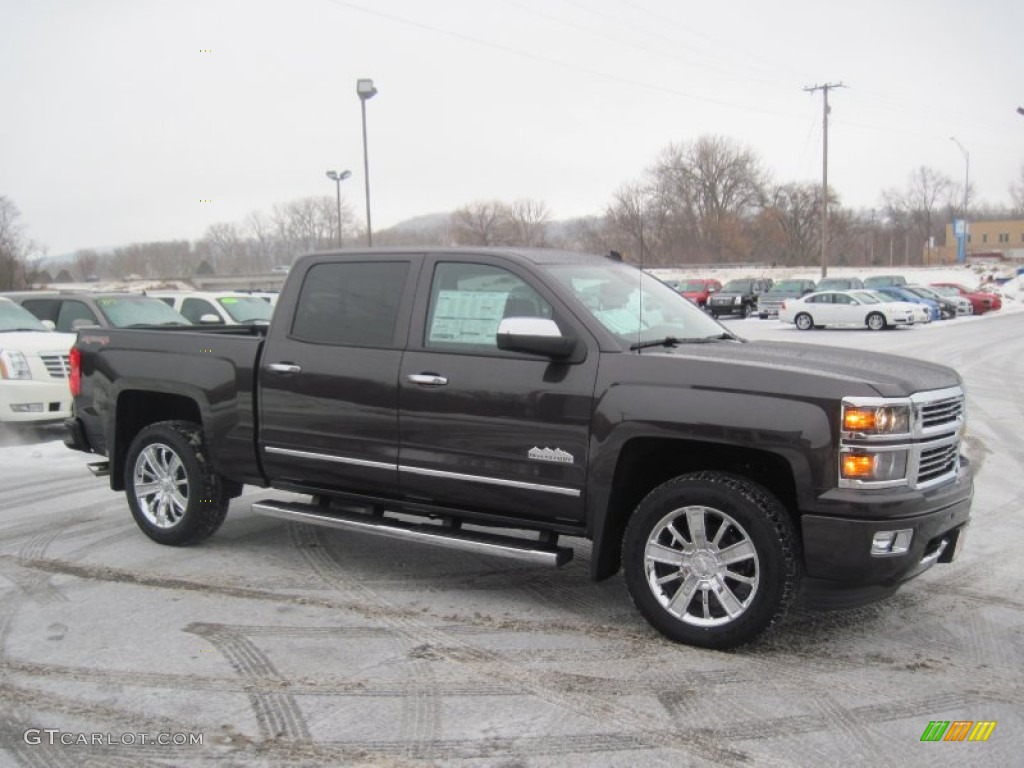 Tungsten Metallic 2014 Chevrolet Silverado 1500 High Country Crew Cab 4x4 Exterior Photo #89573483