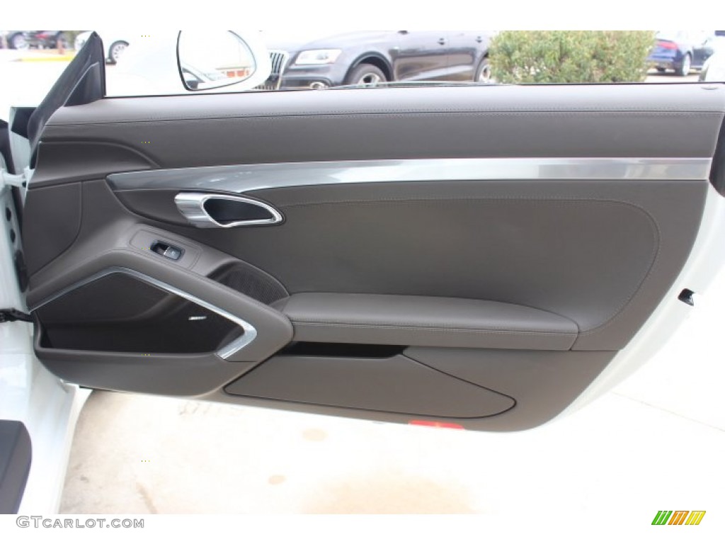 2013 Porsche 911 Carrera S Cabriolet Espresso Natural Leather Door Panel Photo #89574839
