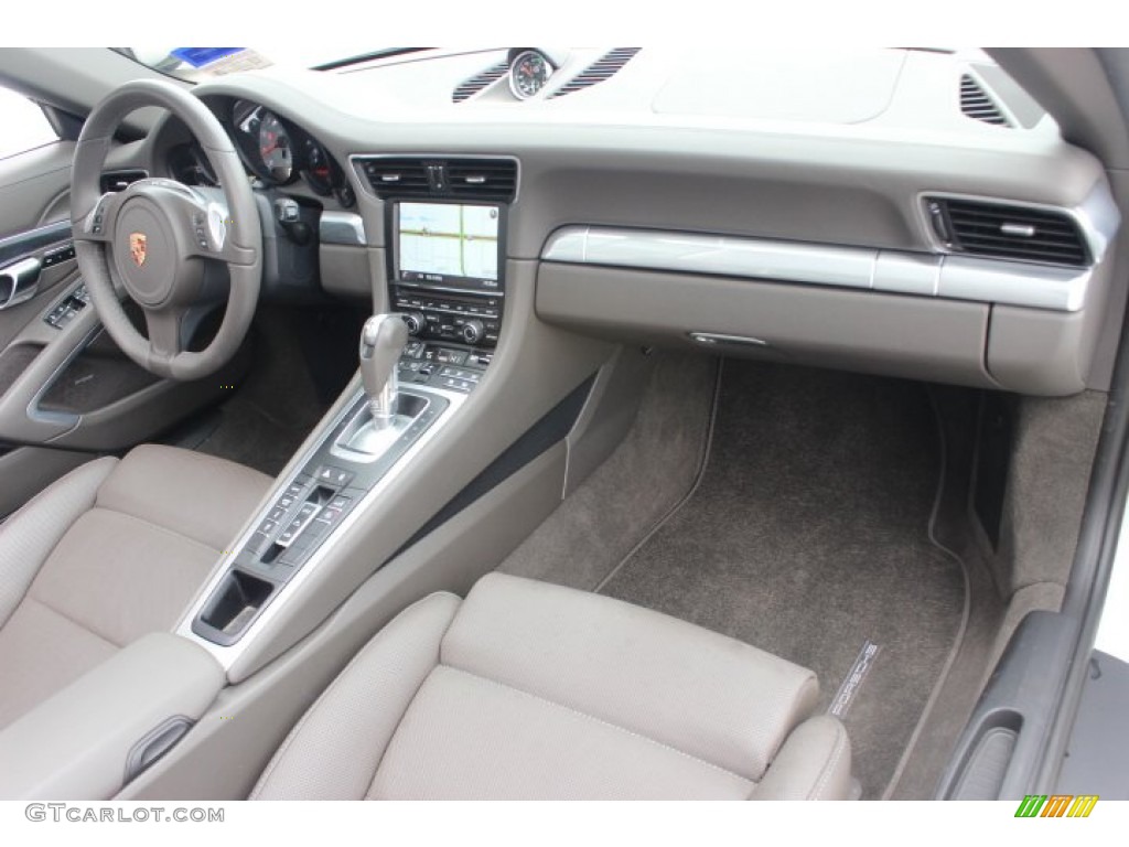 2013 Porsche 911 Carrera S Cabriolet Espresso Natural Leather Dashboard Photo #89574860