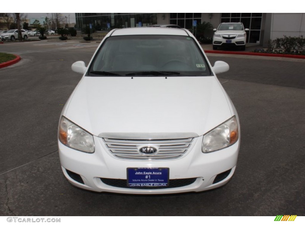 2007 Spectra EX Sedan - White / Gray photo #3