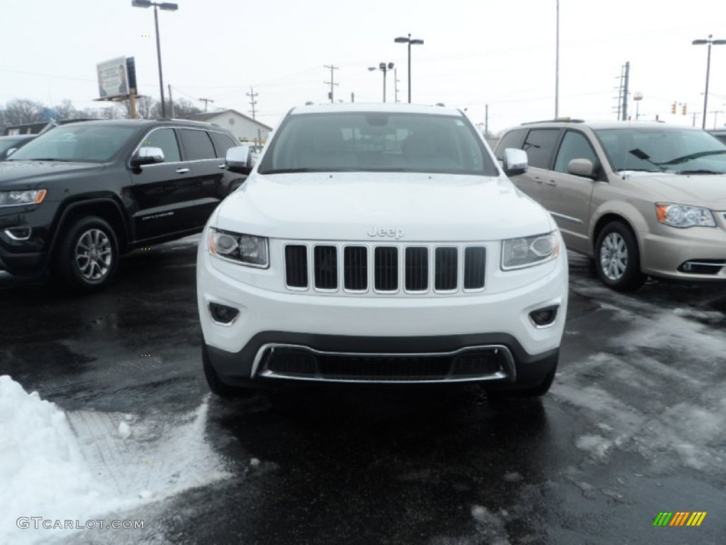 2014 Grand Cherokee Limited 4x4 - Bright White / New Zealand Black/Light Frost photo #2