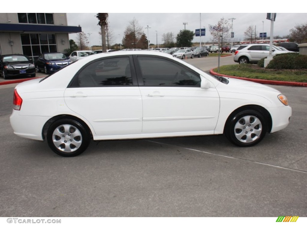 2007 Spectra EX Sedan - White / Gray photo #6
