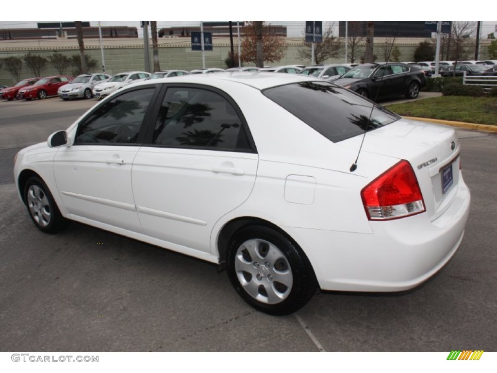 2007 Spectra EX Sedan - White / Gray photo #7