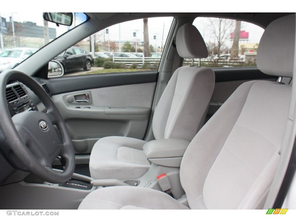 2007 Spectra EX Sedan - White / Gray photo #10