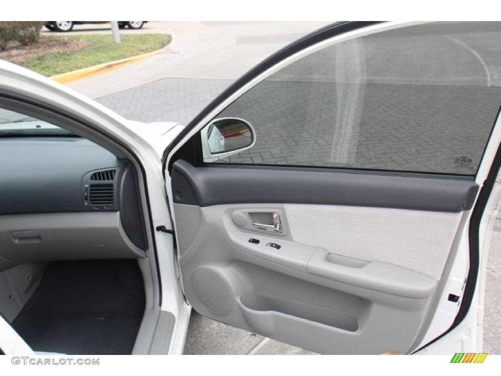 2007 Spectra EX Sedan - White / Gray photo #15