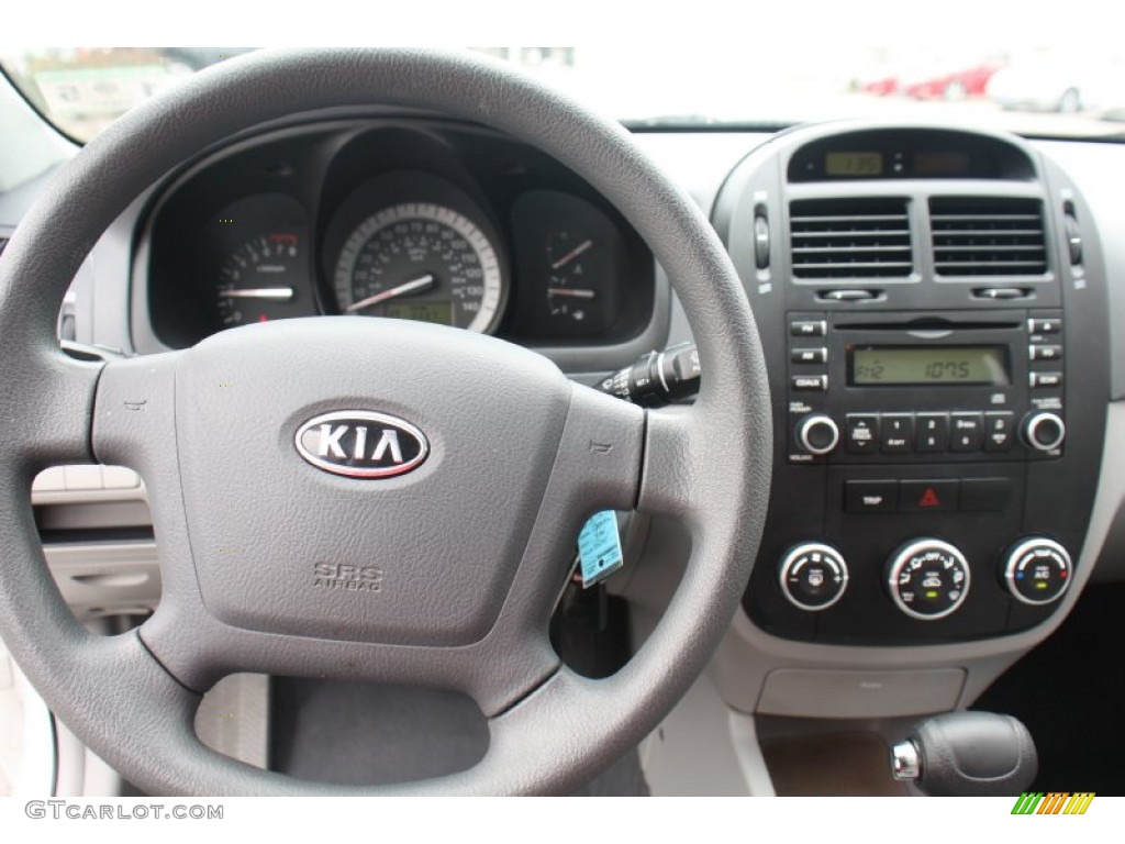 2007 Spectra EX Sedan - White / Gray photo #19