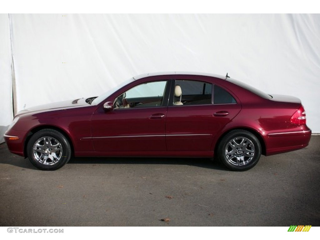 2006 E 350 Sedan - Barolo Red Metallic / Stone photo #9