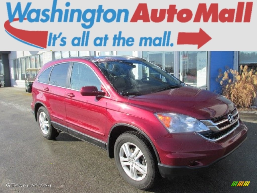 2011 CR-V EX-L 4WD - Tango Red Pearl / Gray photo #1