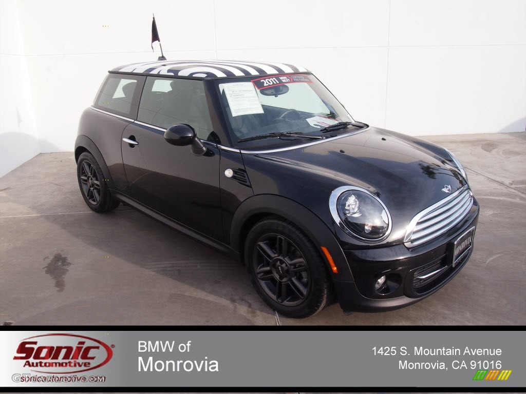 2011 Cooper Hardtop - Midnight Black Metallic / Carbon Black photo #1