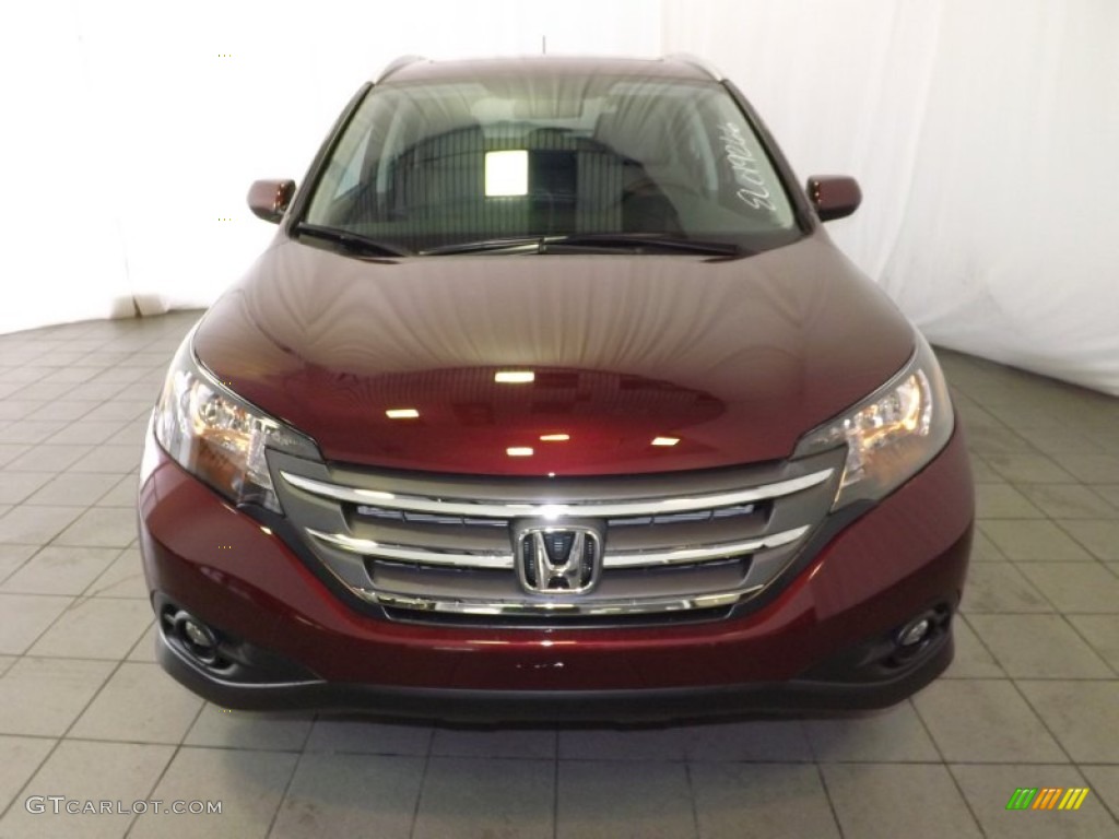 2014 CR-V EX-L - Basque Red Pearl II / Gray photo #2