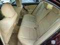 2010 Acura TSX Parchment Interior Rear Seat Photo