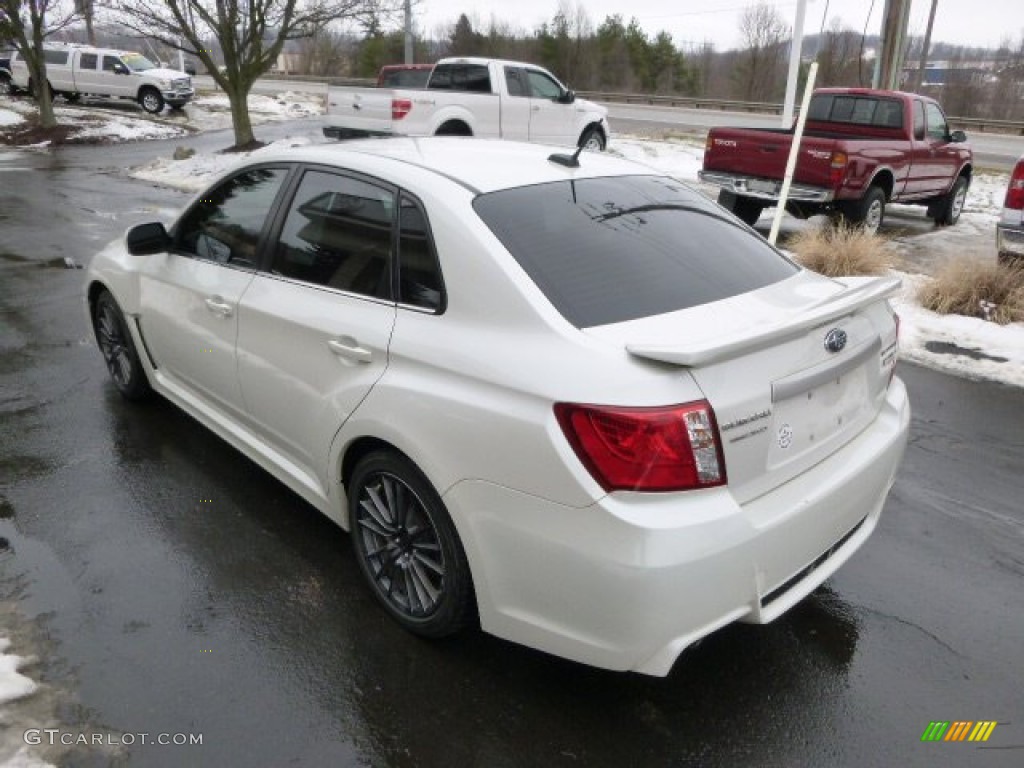 2011 Impreza WRX Limited Sedan - Satin White Pearl / Carbon Black photo #6