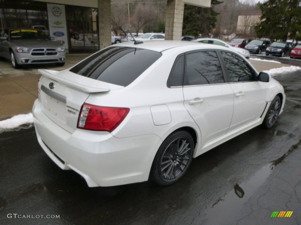 2011 Impreza WRX Limited Sedan - Satin White Pearl / Carbon Black photo #8