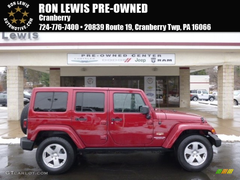 Deep Cherry Red Jeep Wrangler Unlimited