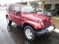 2011 Deep Cherry Red Jeep Wrangler Unlimited Sahara 4x4  photo #2