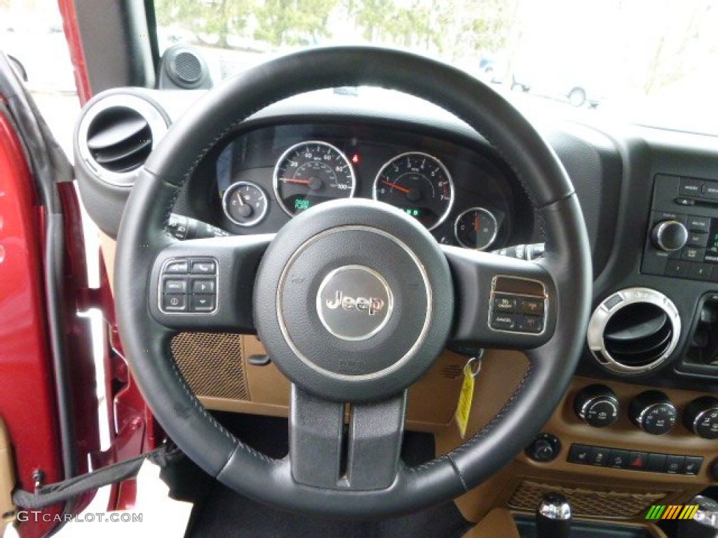 2011 Wrangler Unlimited Sahara 4x4 - Deep Cherry Red / Black/Dark Saddle photo #18