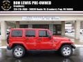 Flame Red 2011 Jeep Wrangler Unlimited Sahara 4x4