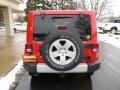 2011 Flame Red Jeep Wrangler Unlimited Sahara 4x4  photo #7