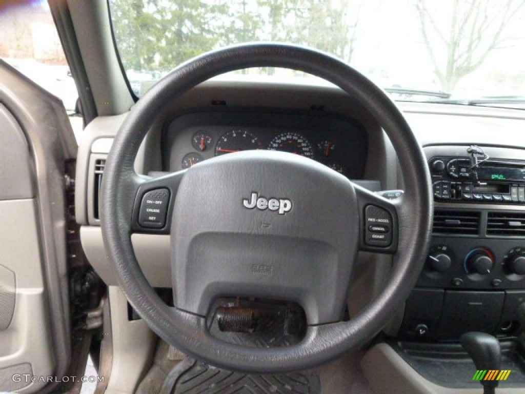 2001 Grand Cherokee Laredo 4x4 - Woodland Brown Satin Glow / Taupe photo #18