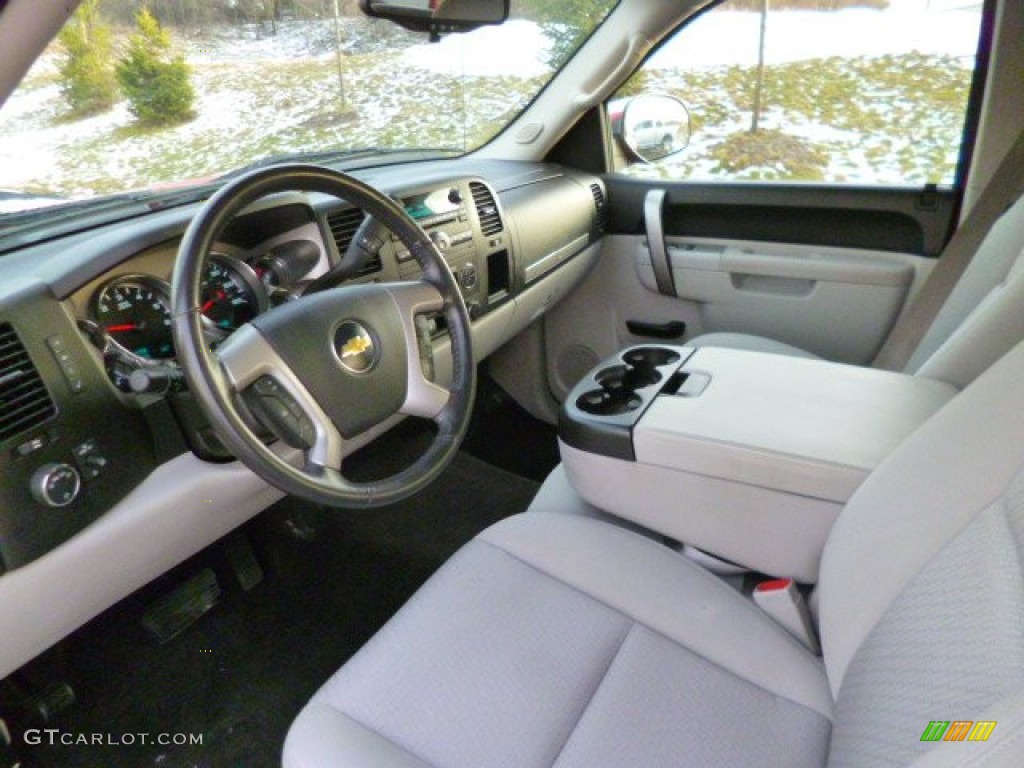 Light Titanium/Ebony Interior 2010 Chevrolet Silverado 1500 LT Extended Cab 4x4 Photo #89582960