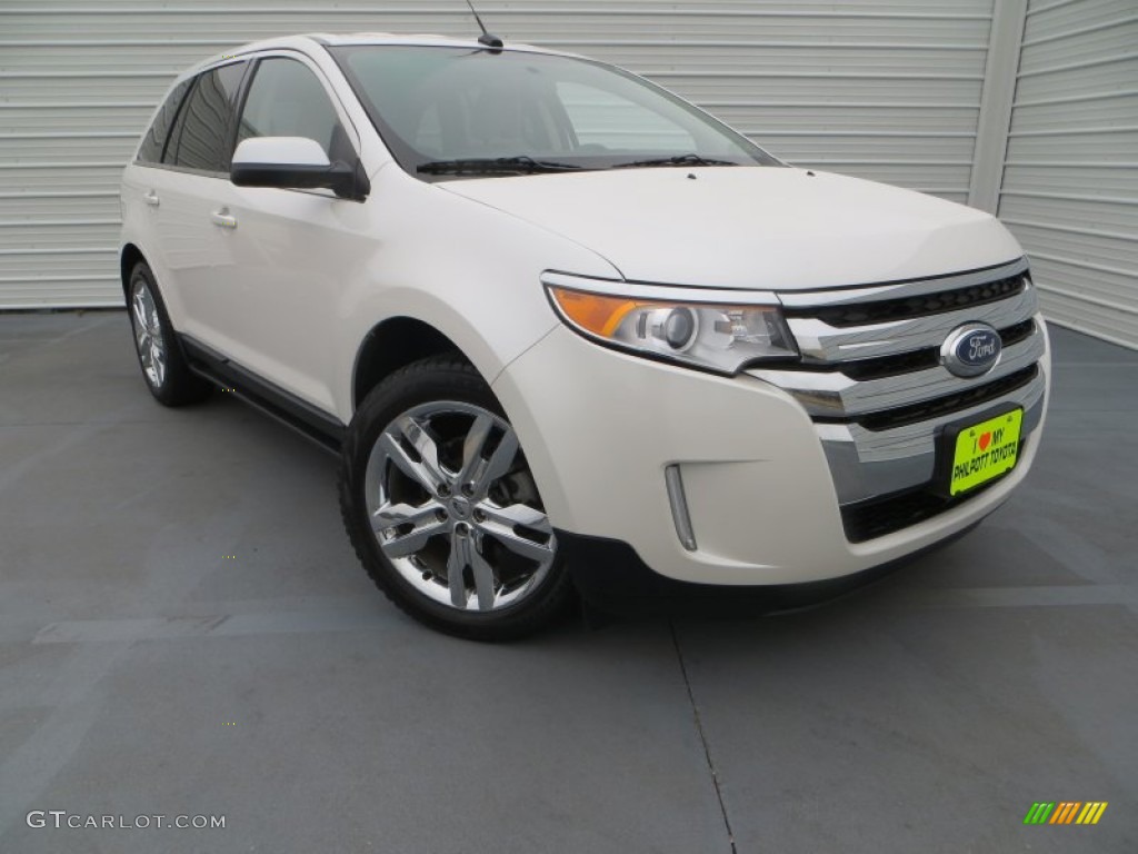 2012 Edge Limited EcoBoost - White Platinum Metallic Tri-Coat / Medium Light Stone photo #1