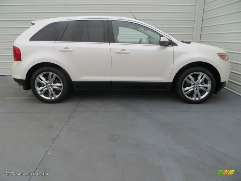 2012 Edge Limited EcoBoost - White Platinum Metallic Tri-Coat / Medium Light Stone photo #3