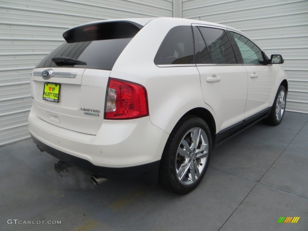 2012 Edge Limited EcoBoost - White Platinum Metallic Tri-Coat / Medium Light Stone photo #4