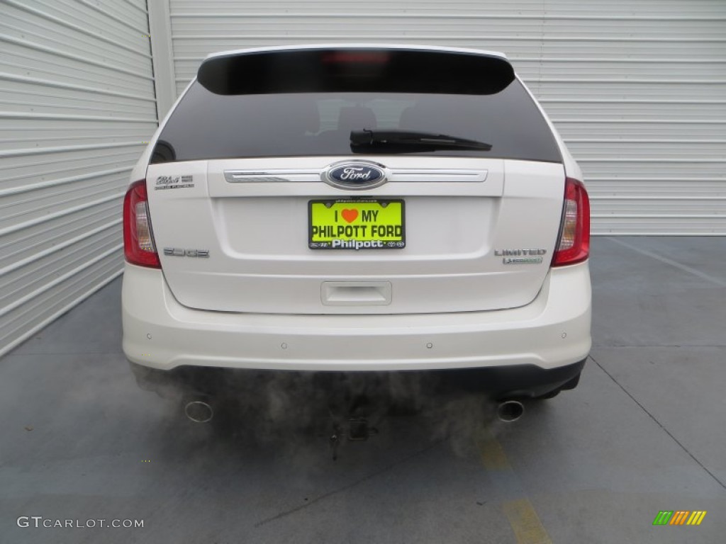 2012 Edge Limited EcoBoost - White Platinum Metallic Tri-Coat / Medium Light Stone photo #5