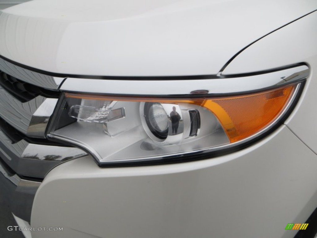 2012 Edge Limited EcoBoost - White Platinum Metallic Tri-Coat / Medium Light Stone photo #9
