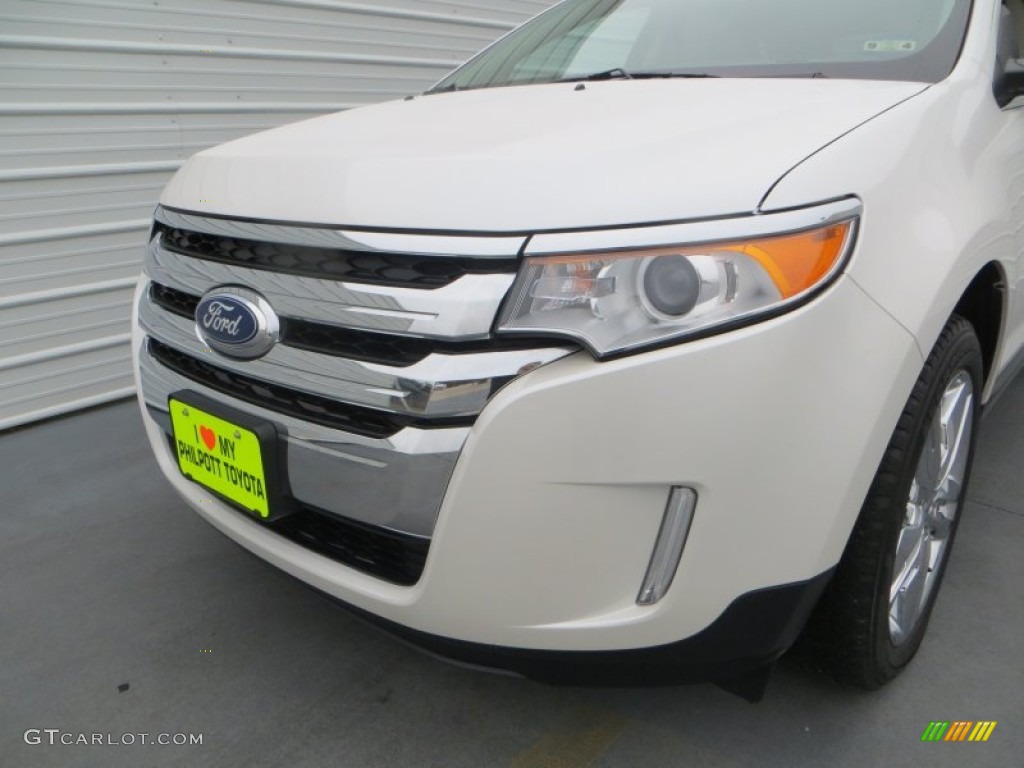 2012 Edge Limited EcoBoost - White Platinum Metallic Tri-Coat / Medium Light Stone photo #12