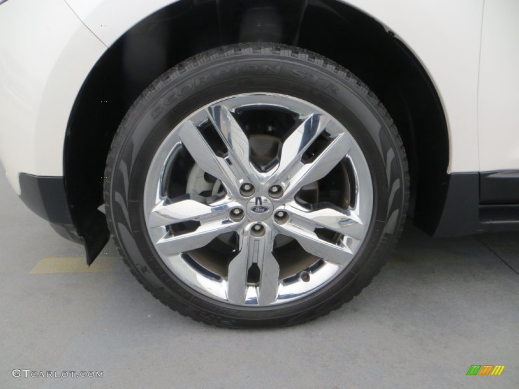 2012 Edge Limited EcoBoost - White Platinum Metallic Tri-Coat / Medium Light Stone photo #13