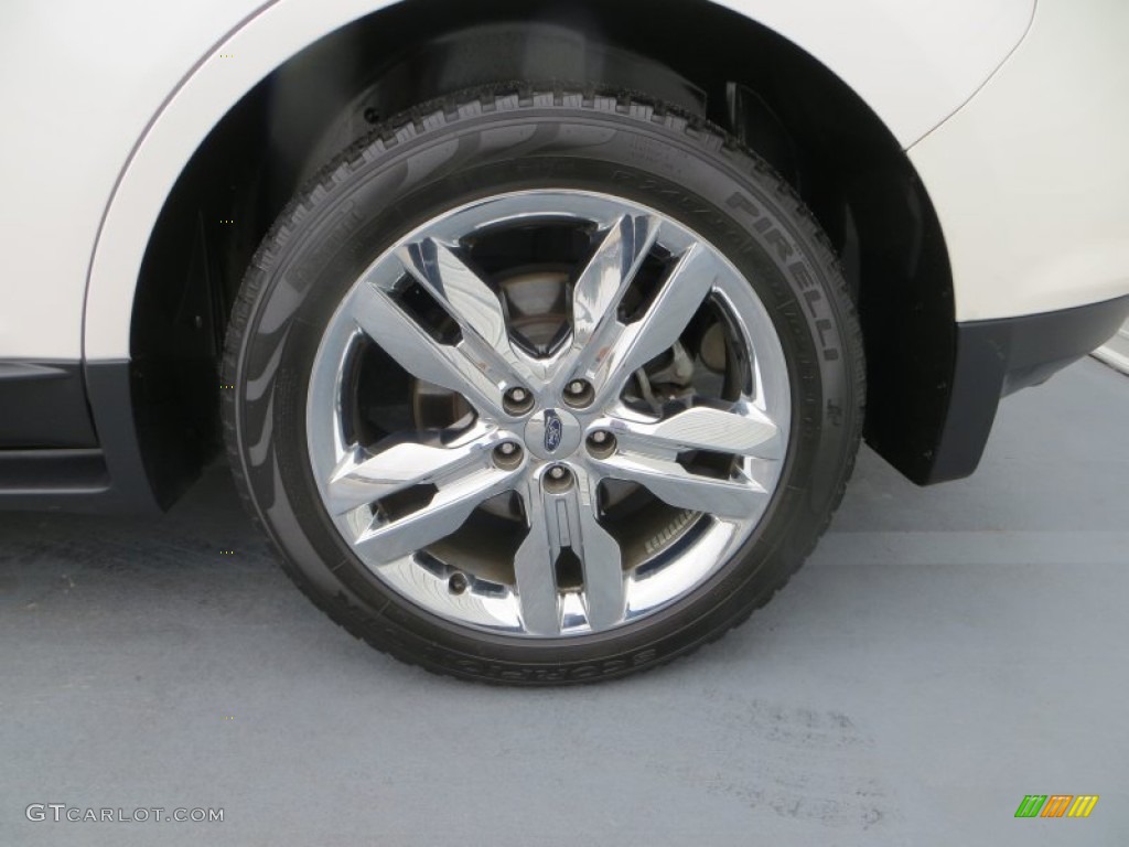 2012 Edge Limited EcoBoost - White Platinum Metallic Tri-Coat / Medium Light Stone photo #14
