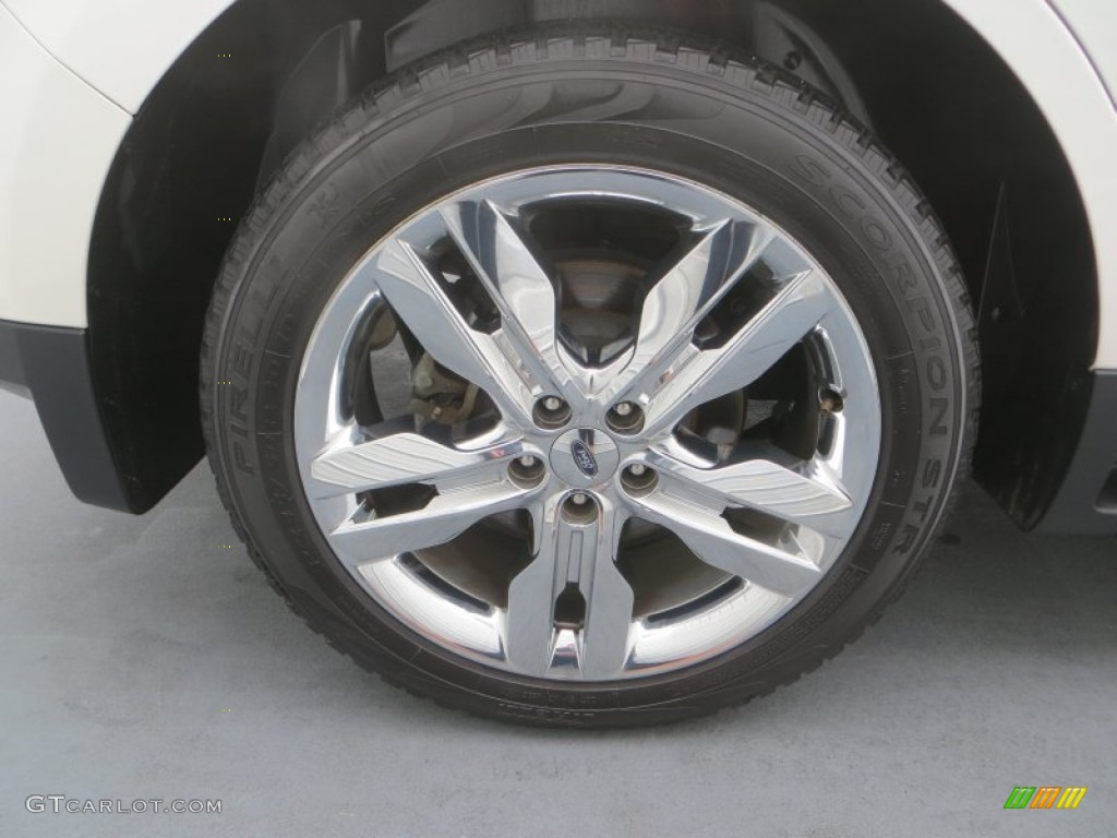 2012 Edge Limited EcoBoost - White Platinum Metallic Tri-Coat / Medium Light Stone photo #15