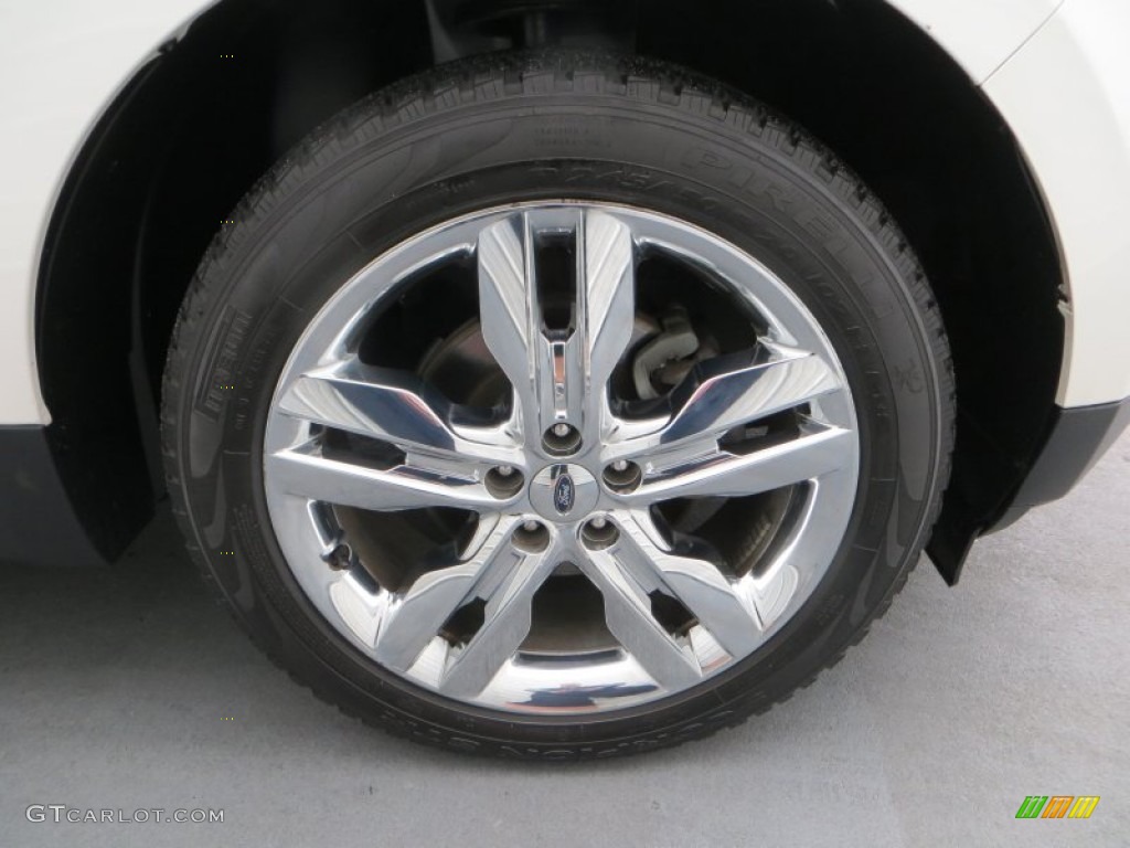 2012 Edge Limited EcoBoost - White Platinum Metallic Tri-Coat / Medium Light Stone photo #16