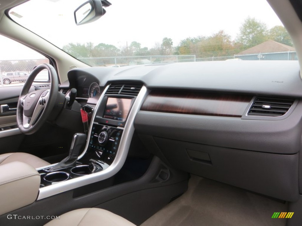 2012 Edge Limited EcoBoost - White Platinum Metallic Tri-Coat / Medium Light Stone photo #26