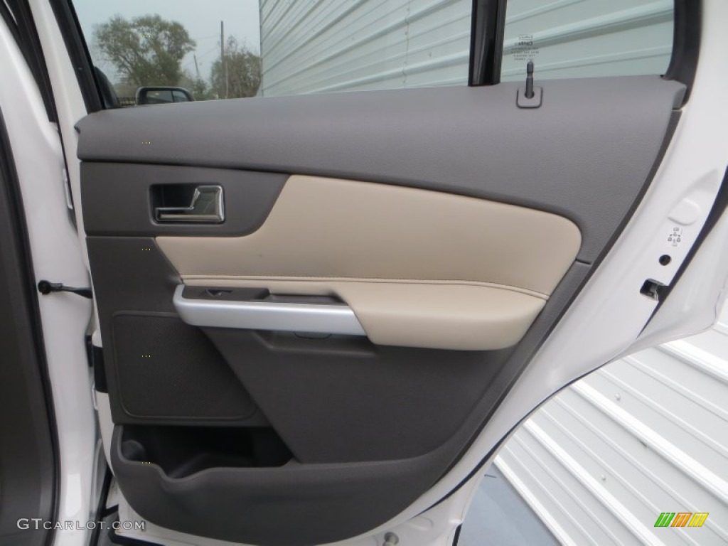 2012 Edge Limited EcoBoost - White Platinum Metallic Tri-Coat / Medium Light Stone photo #28